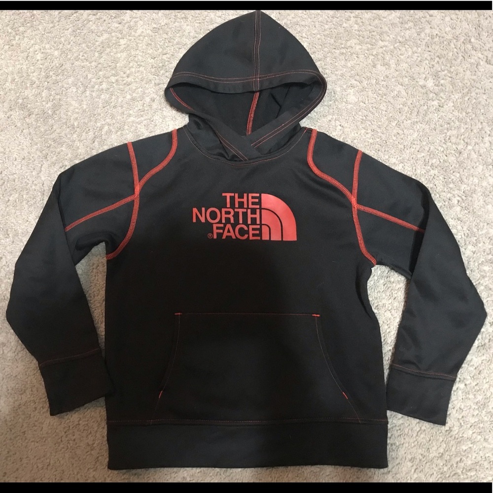 The North Face Black and Red Kids Hoodie